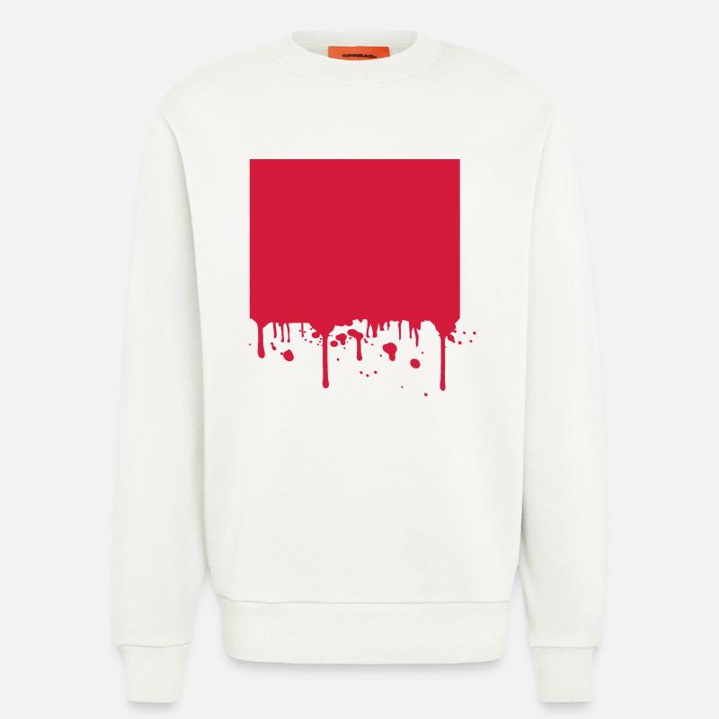 Blut Hintergrund Fläche Rahmen - Sweatshirt - made by SPREAD - OFF WHITE