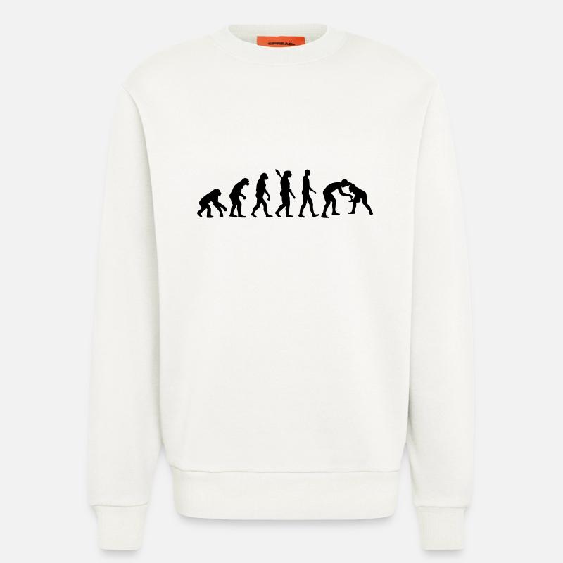 Evolution Ringen - Sweatshirt - made by SPREAD  - OFF WHITE