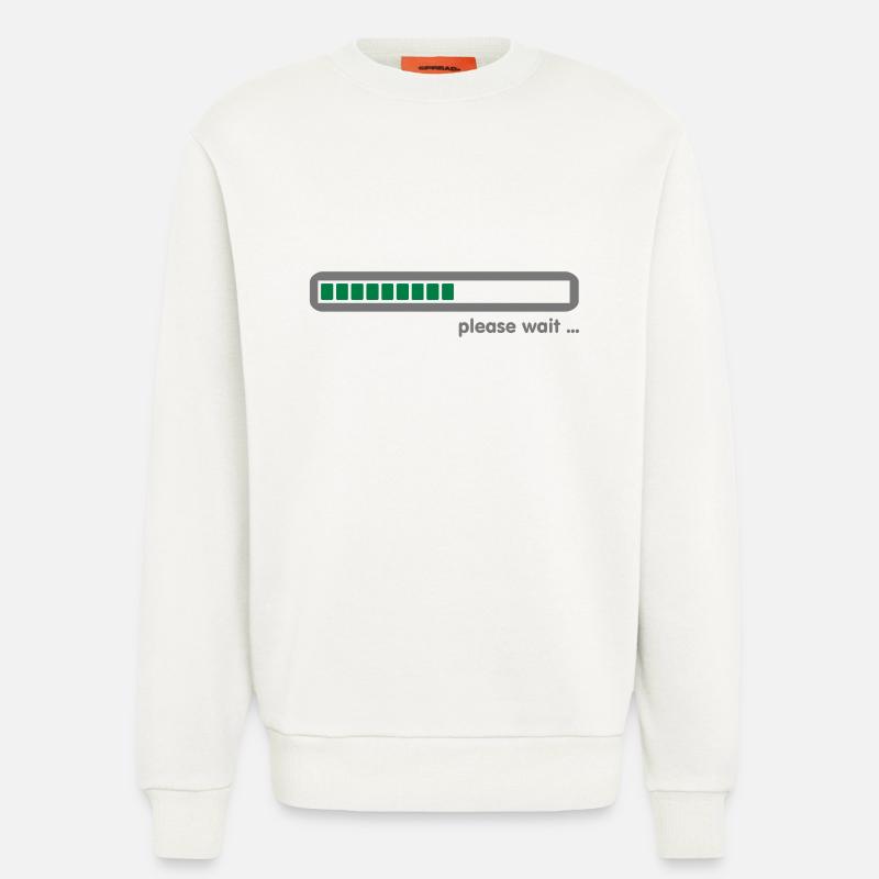 loading ... please wait (2c) - Sweat bio décontracté fabriqué en UE - OFF WHITE