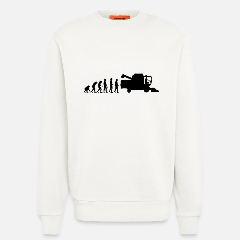 evolution_thresher_g1 - Sweatshirt - made by SPREAD  - OFF WHITE