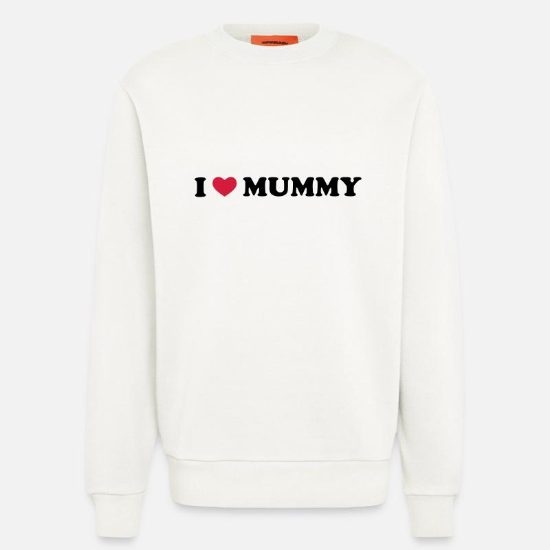 I Love Mummy - Sweatshirt - made by SPREAD  - OFF WHITE