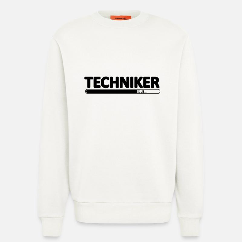 Techniker // Technikerin // Wird Techniker // lädt - Sweatshirt - made by SPREAD  - OFF WHITE