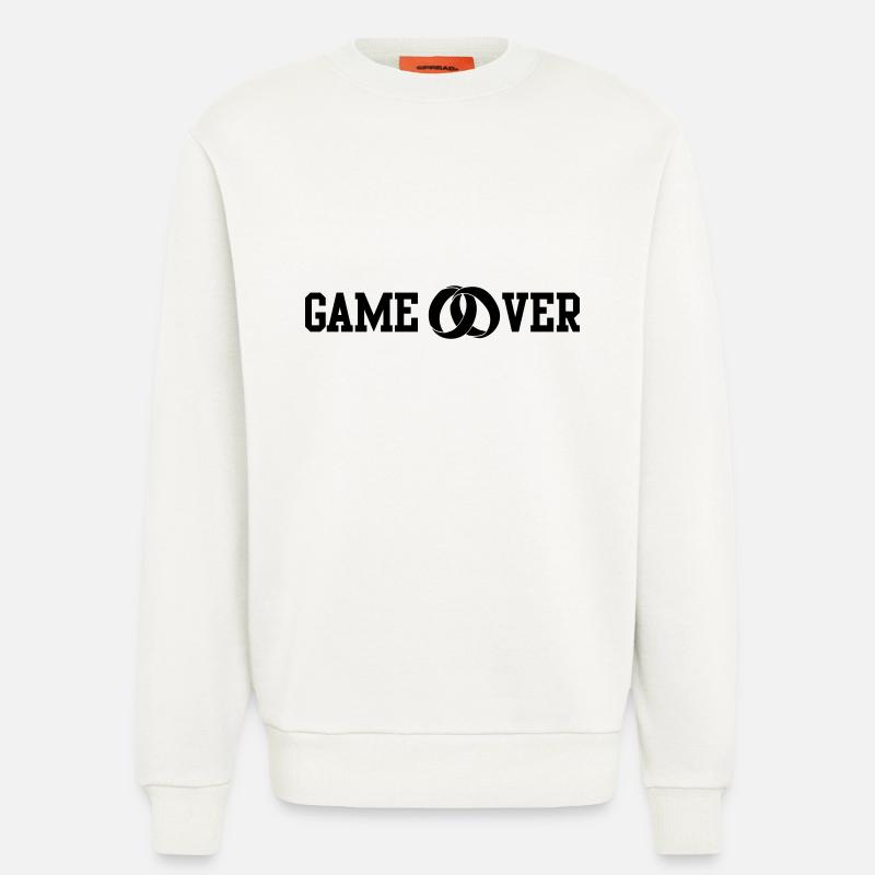 game over wedding rings - Sweatshirt - made by SPREAD  - OFF WHITE
