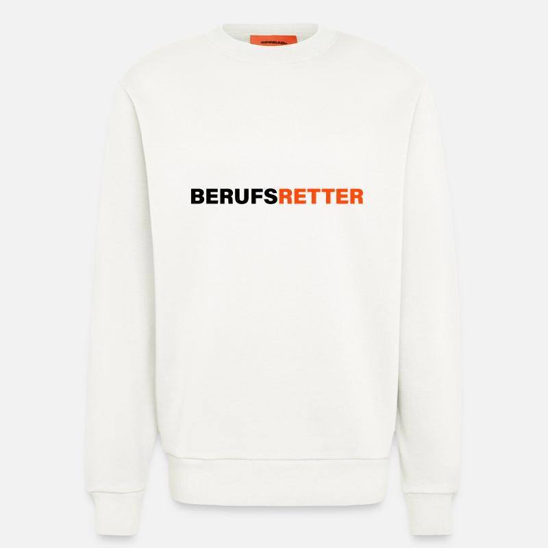 Berufsretter - Sweatshirt - made by SPREAD  - OFF WHITE