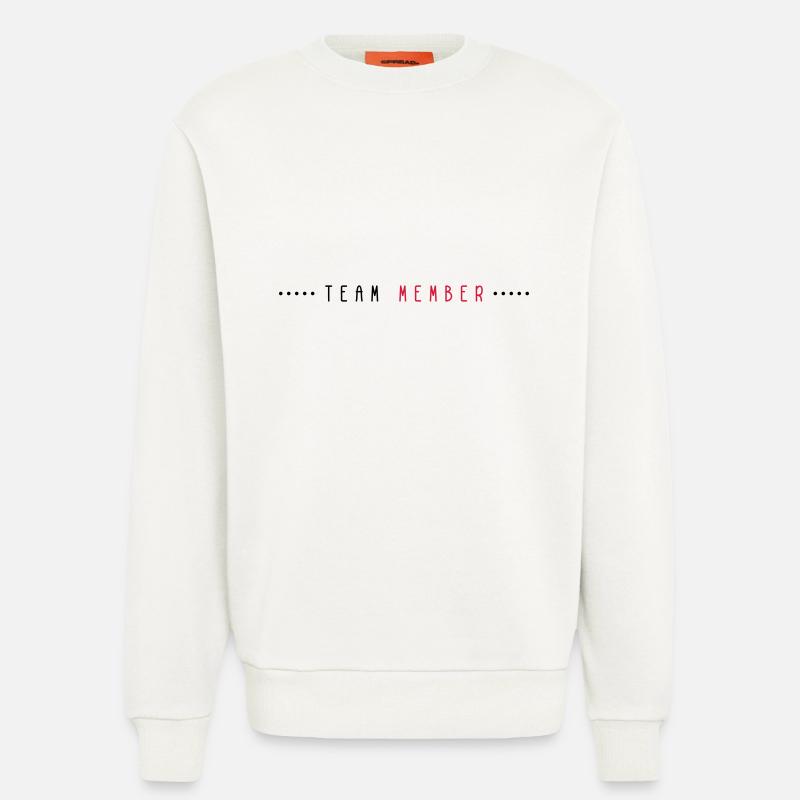 Team Mitglied Linie - Sweatshirt - made by SPREAD  - OFF WHITE