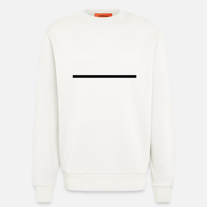Straight line - Sweatshirt - made by SPREAD  - OFF WHITE