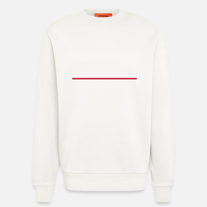 Strich - Sweatshirt - made by SPREAD - OFF WHITE