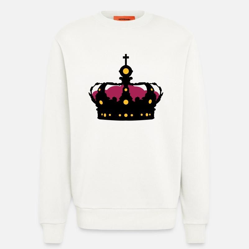Krone - Sweatshirt - made by SPREAD  - OFF WHITE