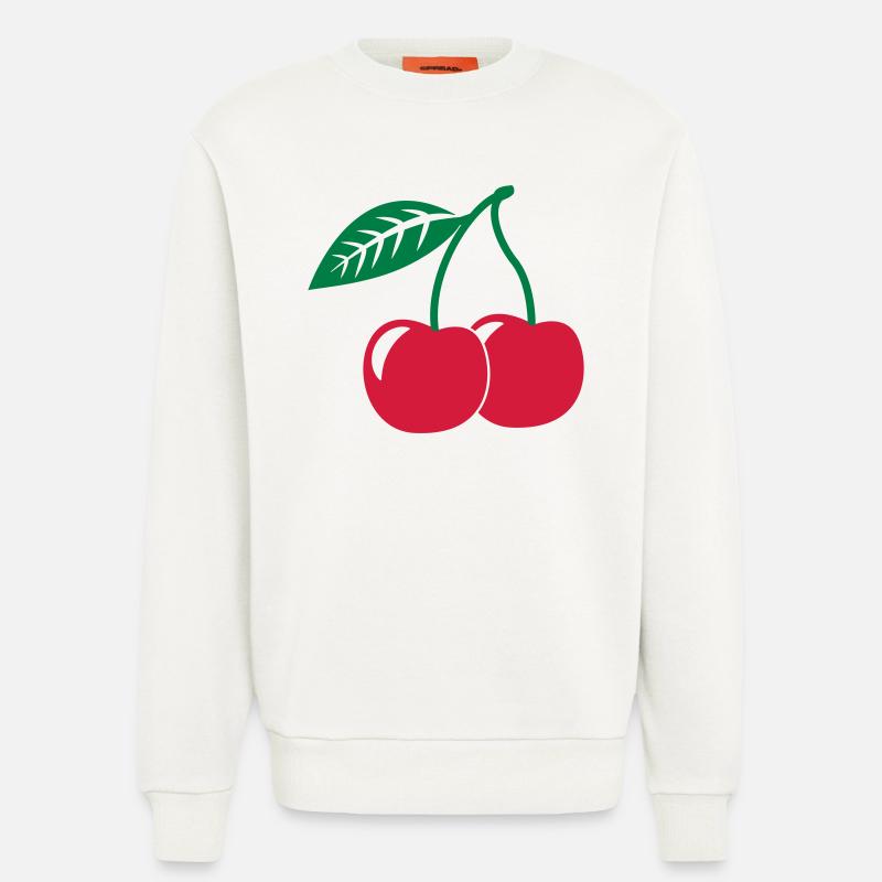 Kirsche, 2fb - Sweatshirt - made by SPREAD  - OFF WHITE