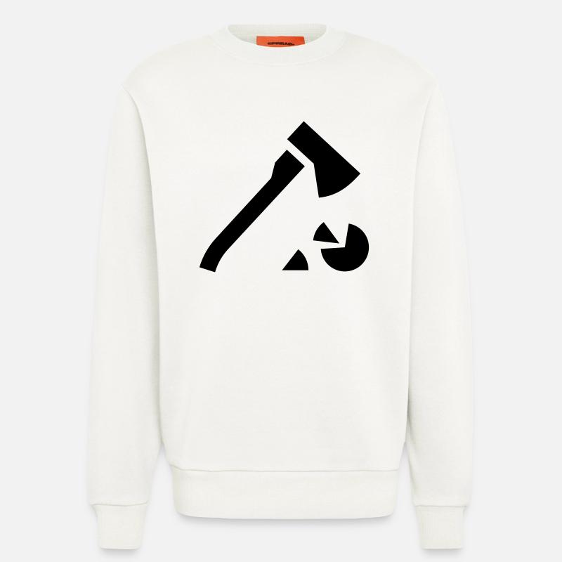 Holz hacken - Sweatshirt - made by SPREAD  - OFF WHITE