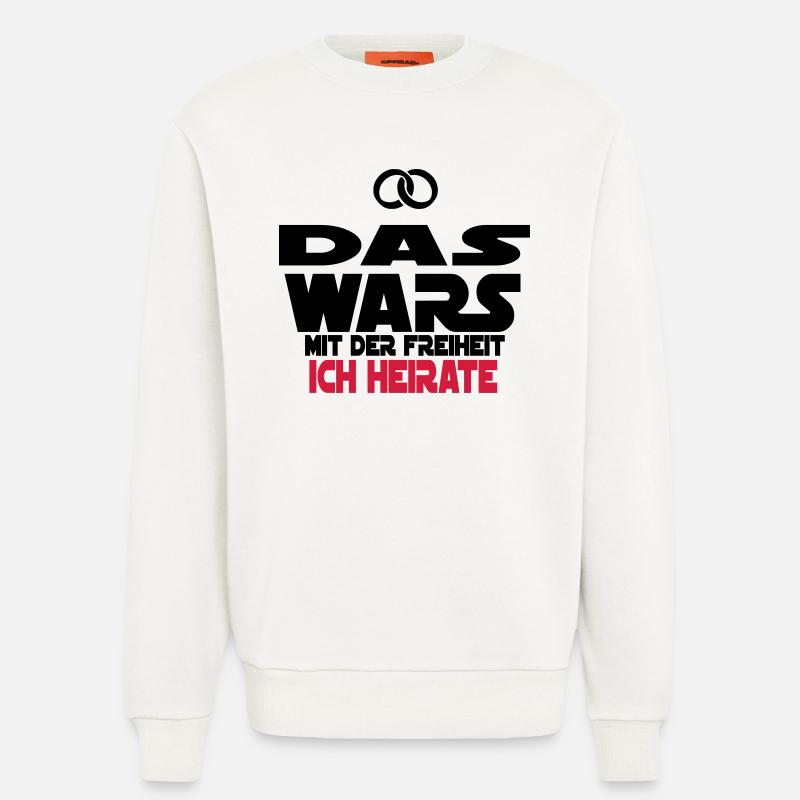 das wars ich heirate - Sweatshirt - made by SPREAD  - OFF WHITE
