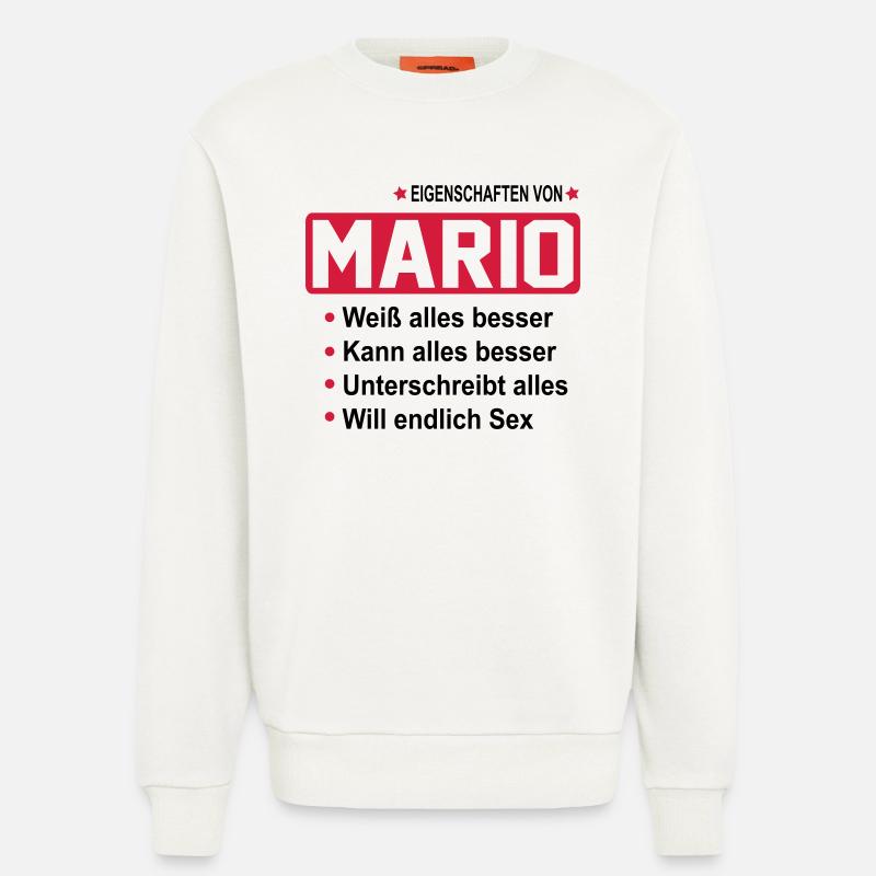 mario - Sweatshirt - made by SPREAD  - OFF WHITE
