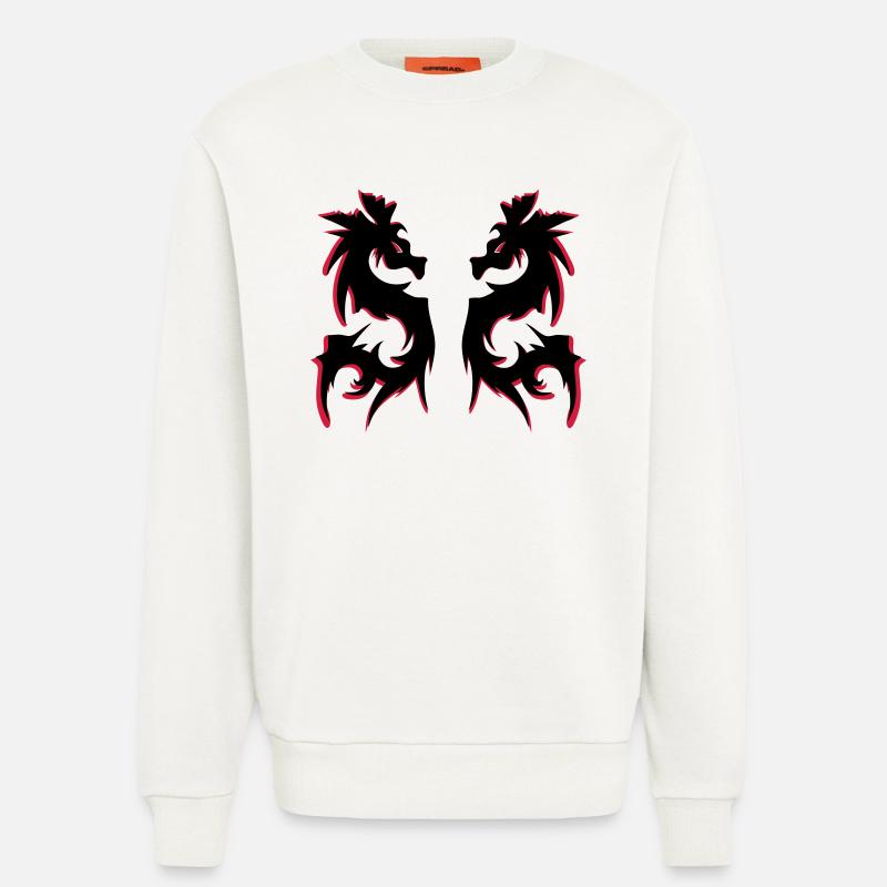 drachen - Sweatshirt - made by SPREAD  - OFF WHITE