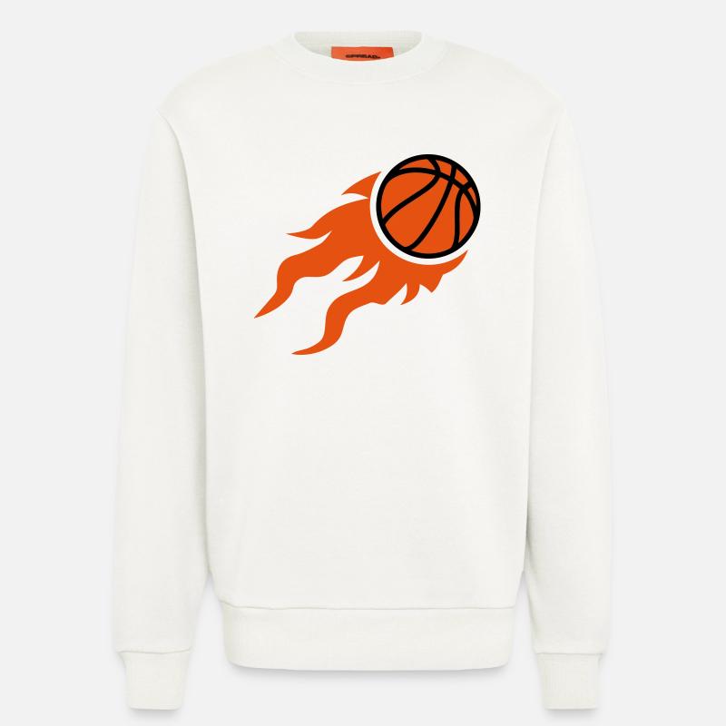 Basketball - Sweatshirt - made by SPREAD  - OFF WHITE