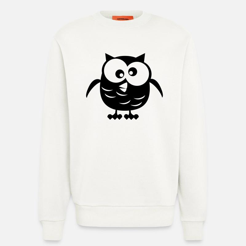 Eule - Sweatshirt - made by SPREAD  - OFF WHITE