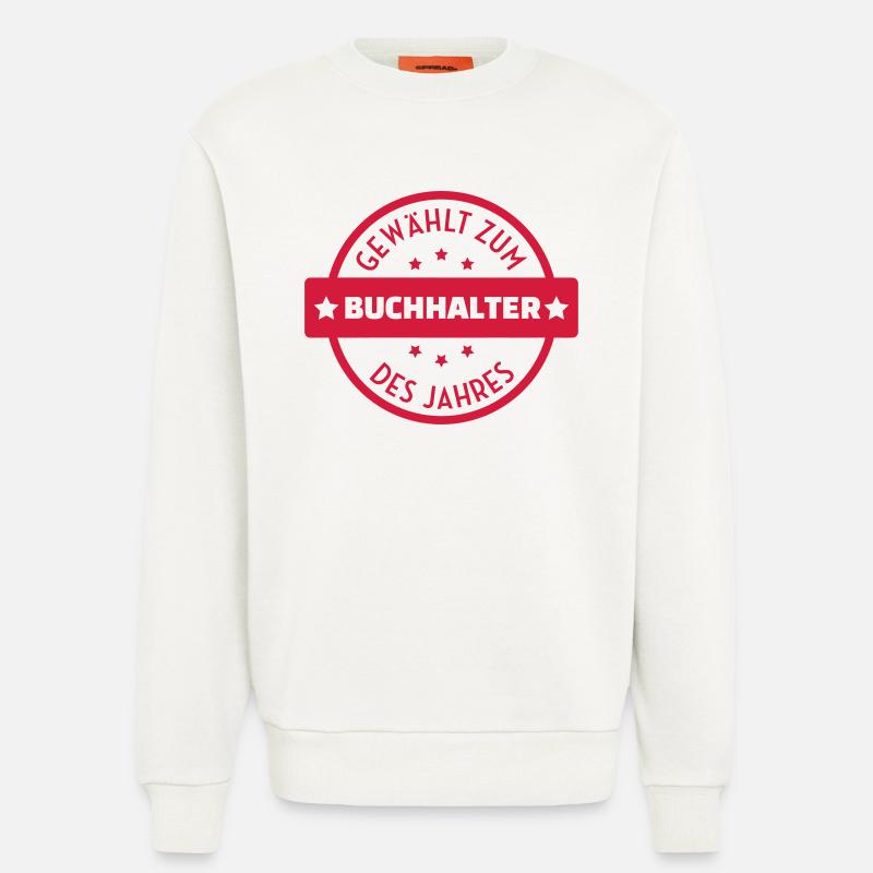 comptable / comptabilité / compter / chiffre - Sweat bio décontracté fabriqué en UE - OFF WHITE