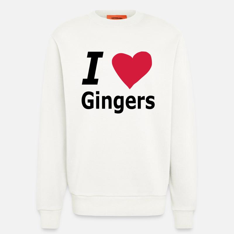 J'adore Gingers - Sweat bio décontracté fabriqué en UE - OFF WHITE