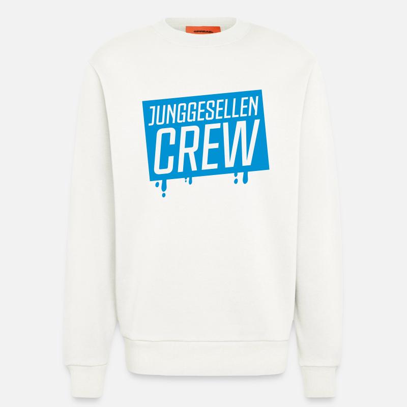 junggesellen crew - Sweatshirt - made by SPREAD  - OFF WHITE