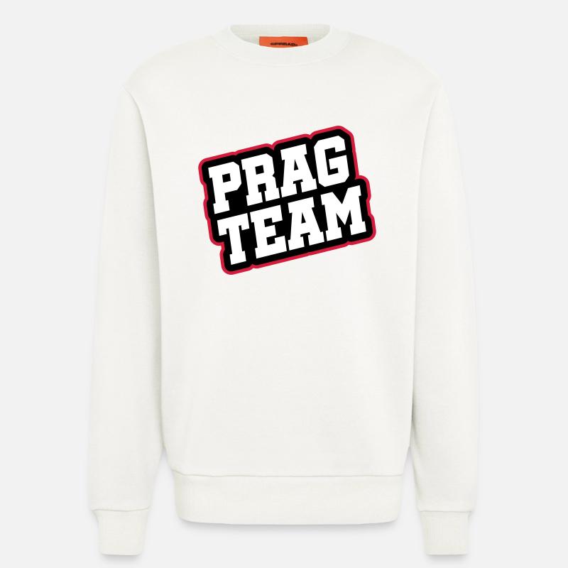 Prag Team - Sweatshirt - made by SPREAD  - OFF WHITE