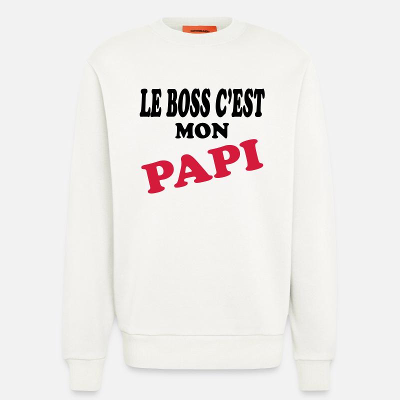 Papi - Sweat bio décontracté fabriqué en UE - OFF WHITE