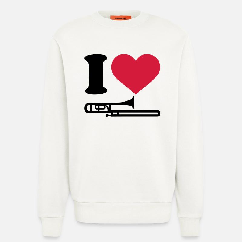 Posaune - Sweatshirt - made by SPREAD  - OFF WHITE