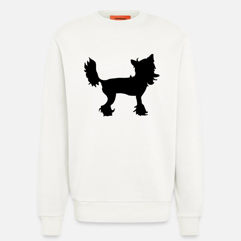 Chinesischer Schopfhund - Sweatshirt - made by SPREAD  - OFF WHITE