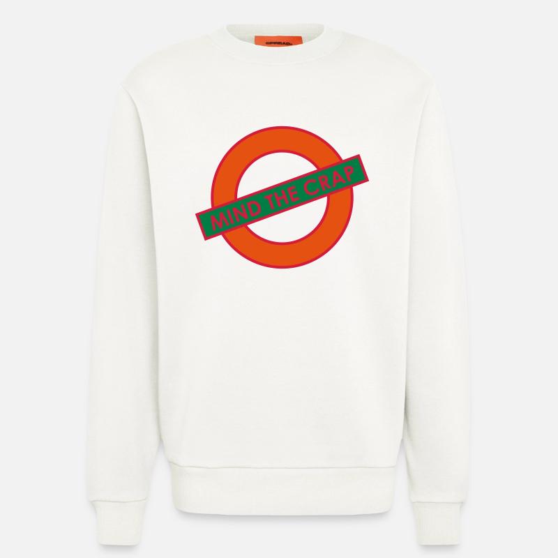Mind the Crap - Sweatshirt - made by SPREAD  - OFF WHITE