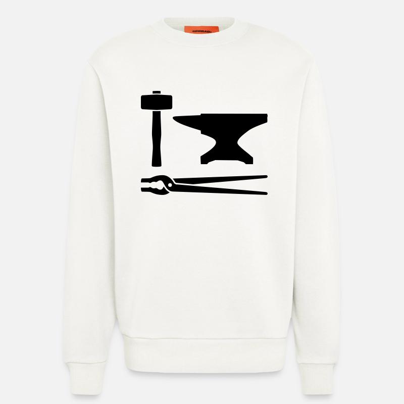Blacksmith tools - Sweatshirt - made by SPREAD  - OFF WHITE