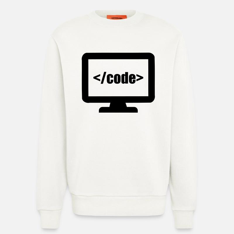 Programmierer - Sweatshirt - made by SPREAD  - OFF WHITE