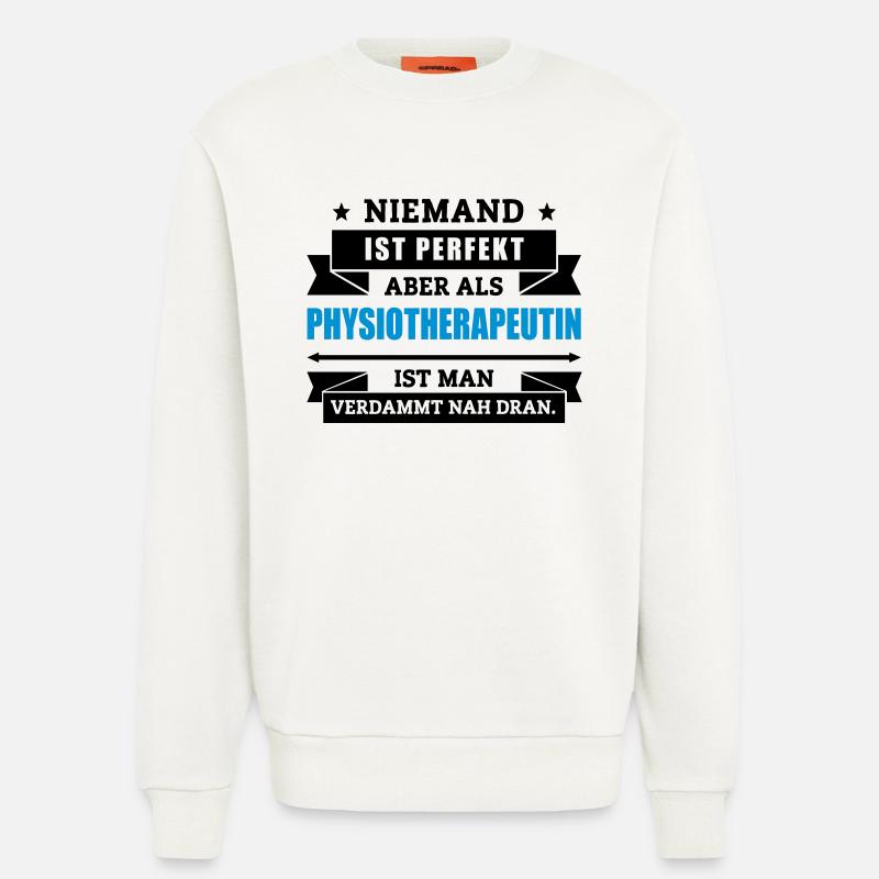 Fun Physiotherapeutin - Sweatshirt - made by SPREAD - OFF WHITE