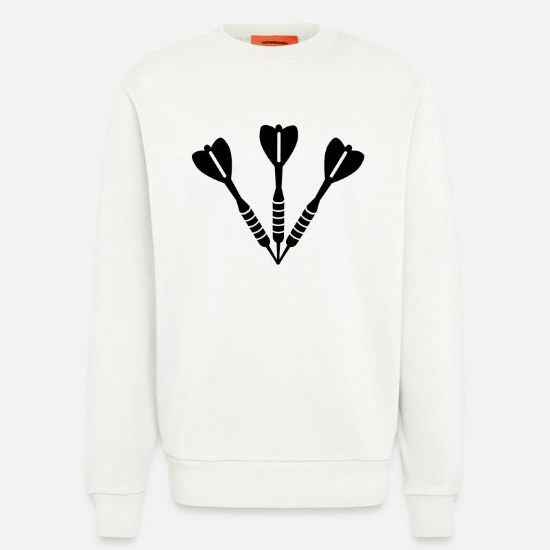 Darts - Sweatshirt - made by SPREAD  - OFF WHITE