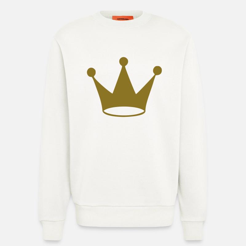 Krone - Sweatshirt - made by SPREAD  - OFF WHITE