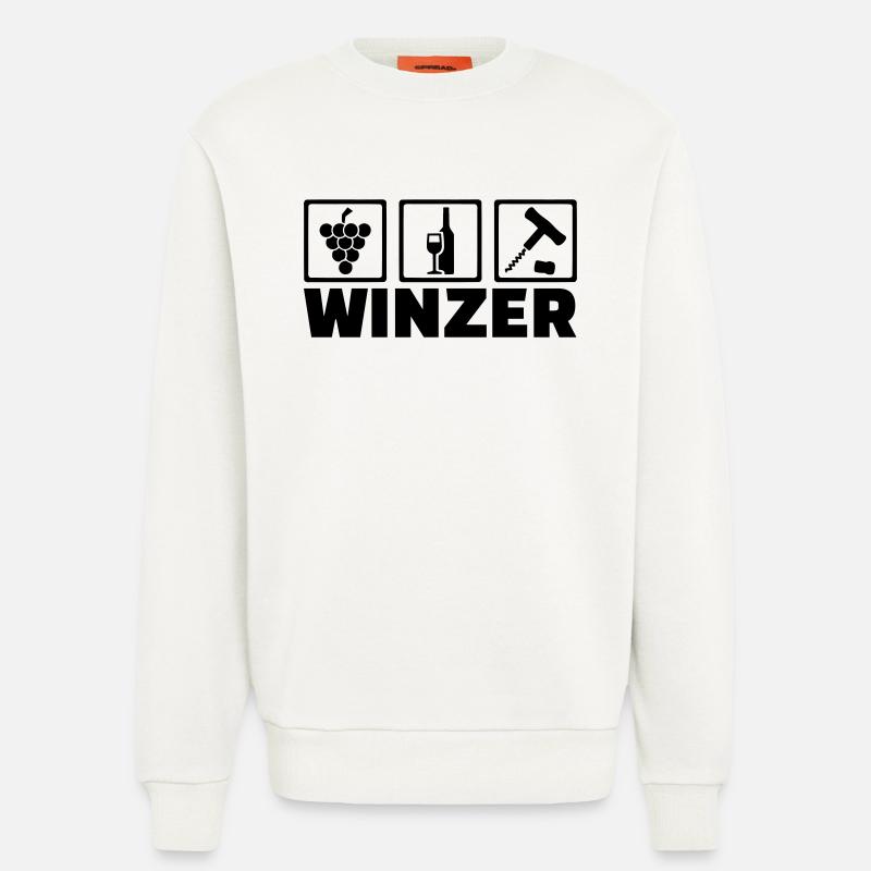 Winzer - Sweatshirt - made by SPREAD  - OFF WHITE