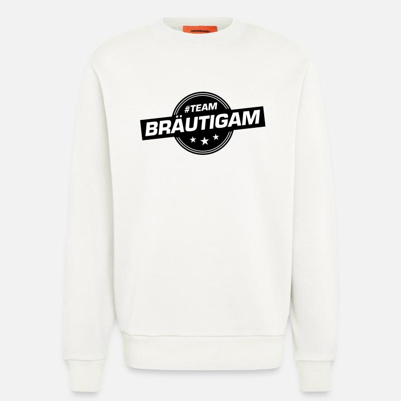 Team Bräutigam Hochzeitsfeier Hochzeit - Sweatshirt - made by SPREAD  - OFF WHITE