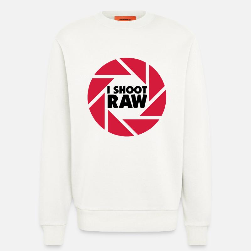 I shoot RAW - schwarz - Sweatshirt - made by SPREAD  - OFF WHITE