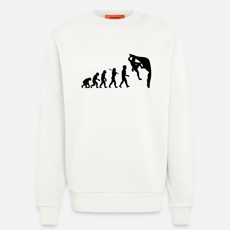 Humanoide Evolution - Sweatshirt - made by SPREAD  - OFF WHITE
