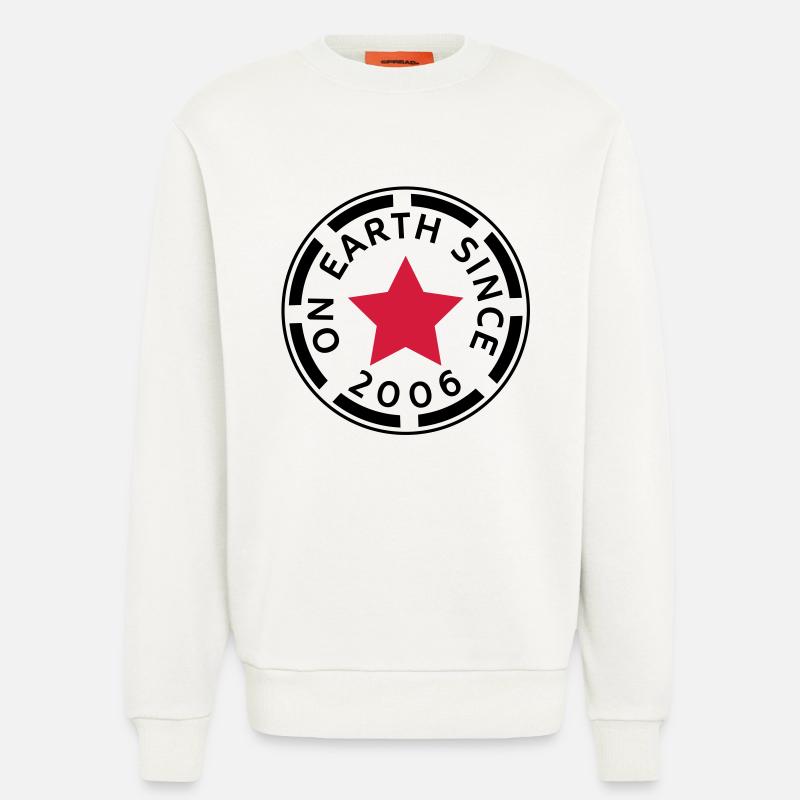 on earth since 2006 (de) - Sweatshirt - made by SPREAD  - OFF WHITE