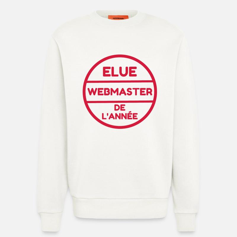 Webmaster Internet Web Geek Website - Sweatshirt - made by SPREAD  - OFF WHITE