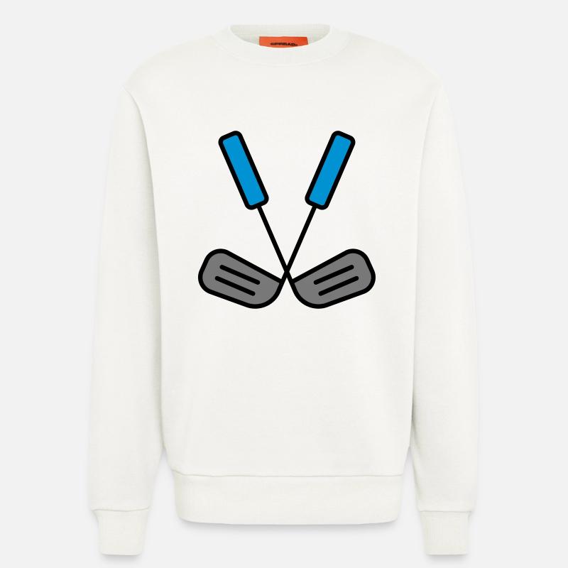 Golfschläger - Sweatshirt - made by SPREAD  - OFF WHITE