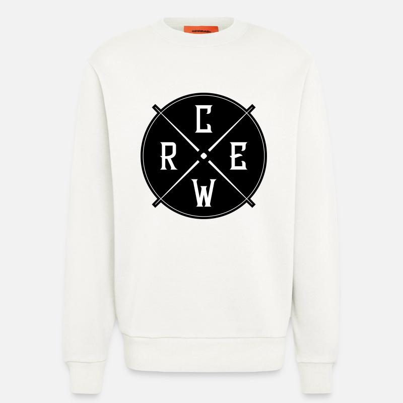 Cercle d’équipage - Sweat bio décontracté fabriqué en UE - OFF WHITE