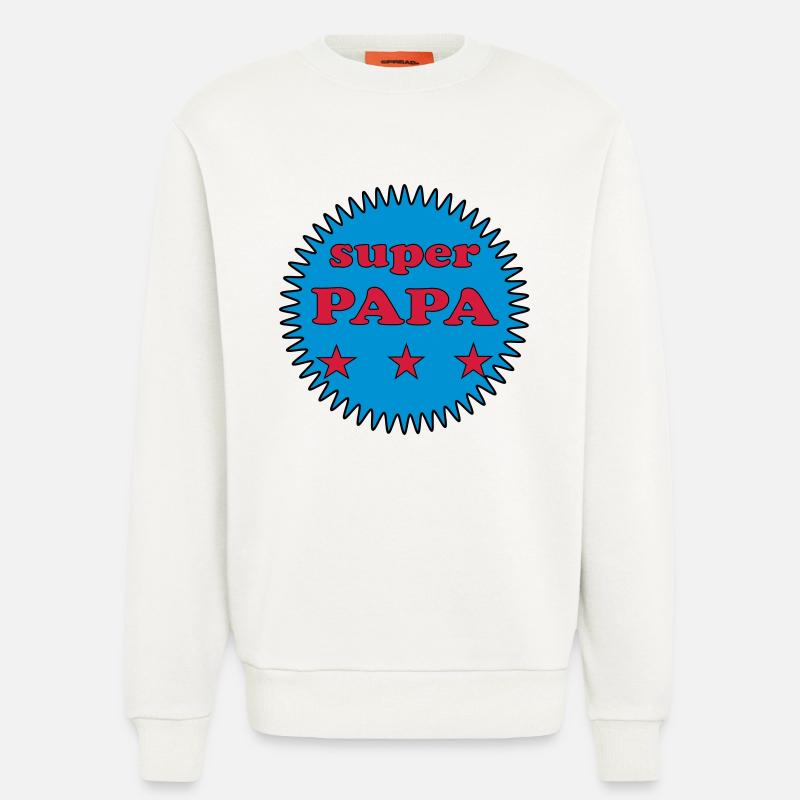 PAPA - Sweatshirt - made by SPREAD - OFF WHITE