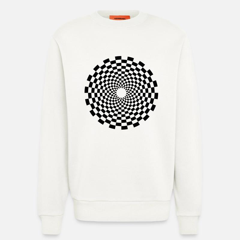 psychedelic_circle - Sweatshirt - made by SPREAD  - OFF WHITE