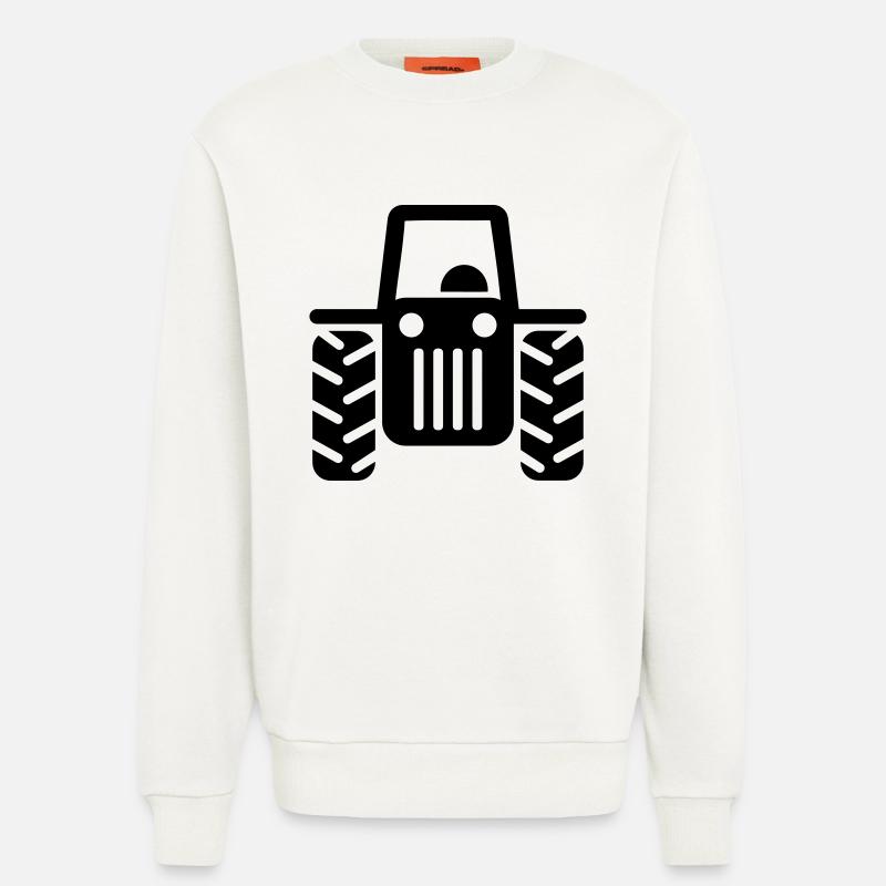 Traktor - Sweatshirt - made by SPREAD  - OFF WHITE