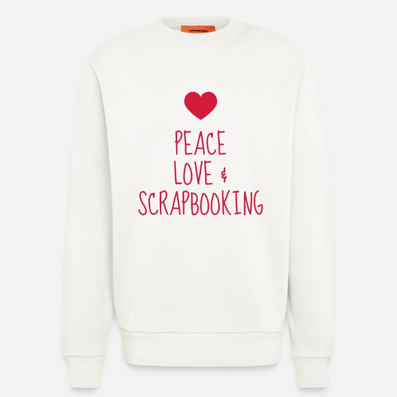 Scrapbooking / Scraper / Scrapeuse / Scrapeur - Sweat bio décontracté fabriqué en UE - OFF WHITE