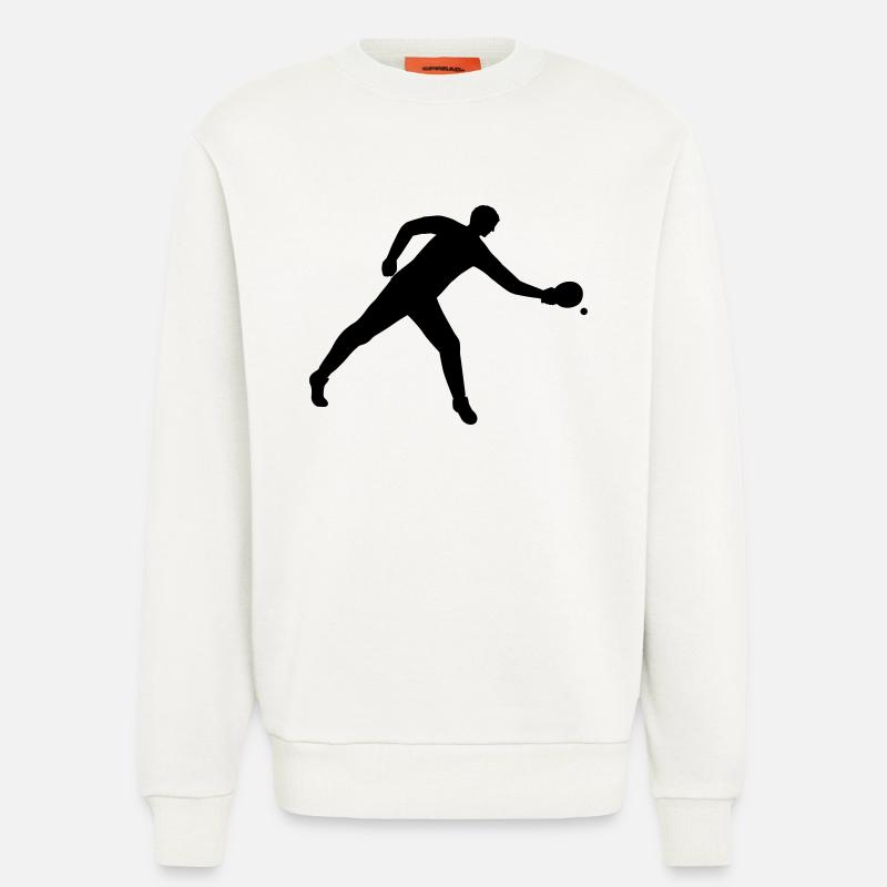 Tennis de table dynamique - Sweat bio décontracté fabriqué en UE - OFF WHITE