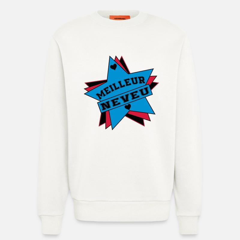 BESTER NEFFE - Sweatshirt - made by SPREAD  - OFF WHITE