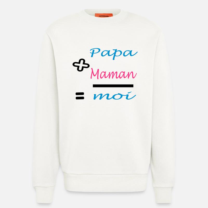 Papa plus Mama - Sweatshirt - made by SPREAD  - OFF WHITE