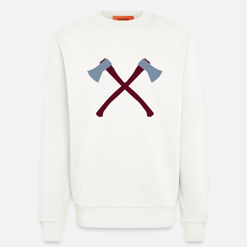 Axt - Sweatshirt - made by SPREAD  - OFF WHITE