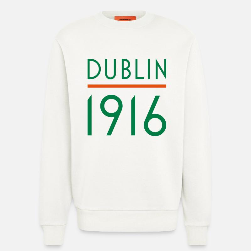Dublin 1916 rebel irish - Sweatshirt - made by SPREAD  - OFF WHITE