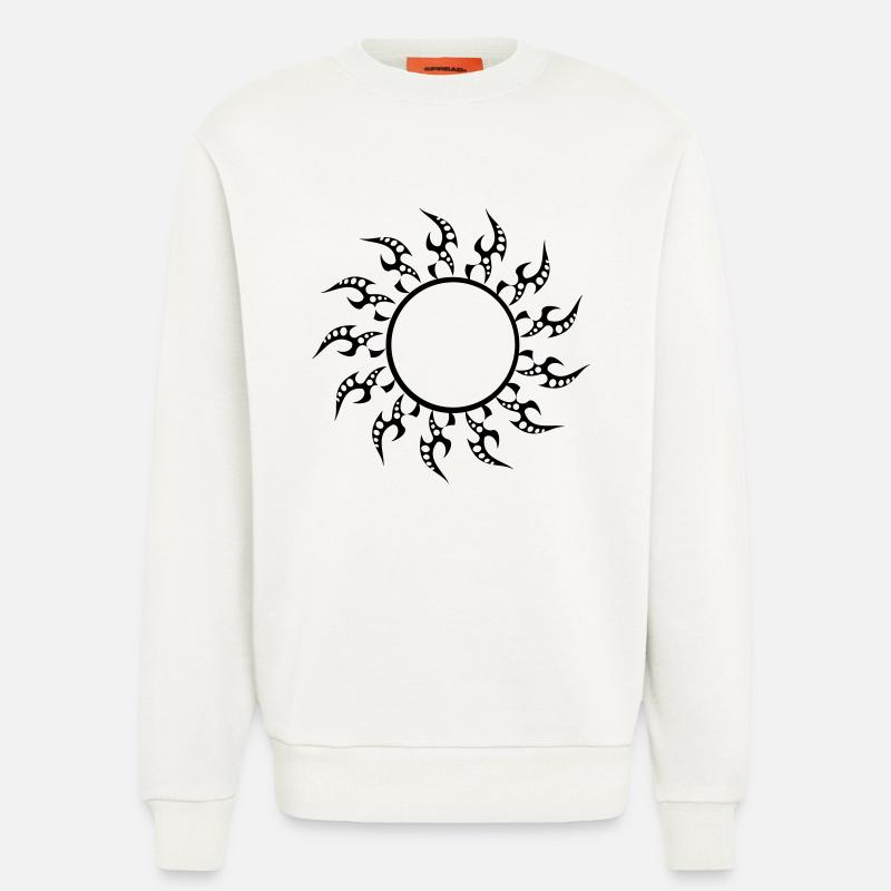 Sonne mit Farbänderungsmöglichkeit - Sweatshirt - made by SPREAD  - OFF WHITE